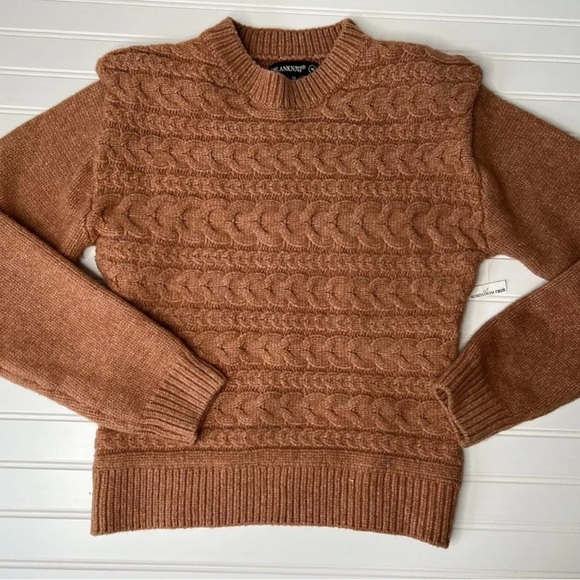 Blank NYC Cry Me A River Horizontal Cable Crewneck Sweater Women Medium NEW. 224 - Picture 3 of 5